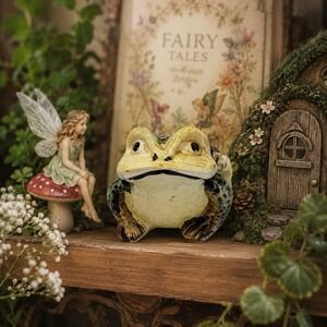 1950's MCM Vintage Hand Painted Prosperity Toad Figurine Japan Whimsical Frog